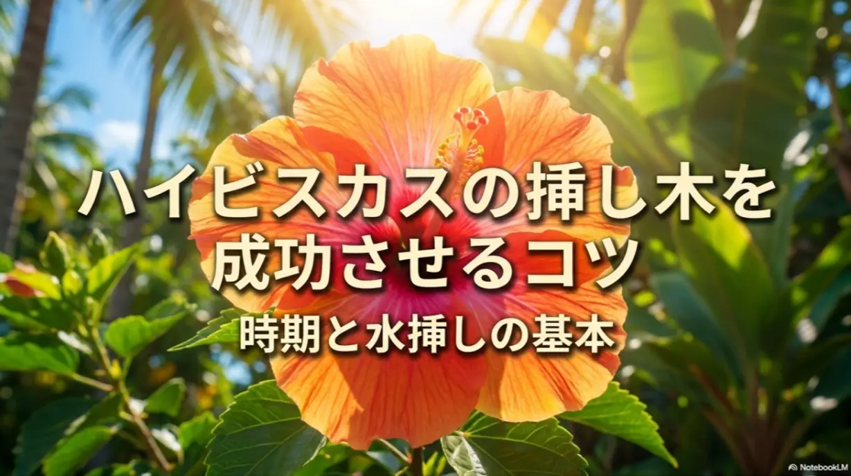 ハイビスカスの挿し木を成功させるコツと水挿しの基本