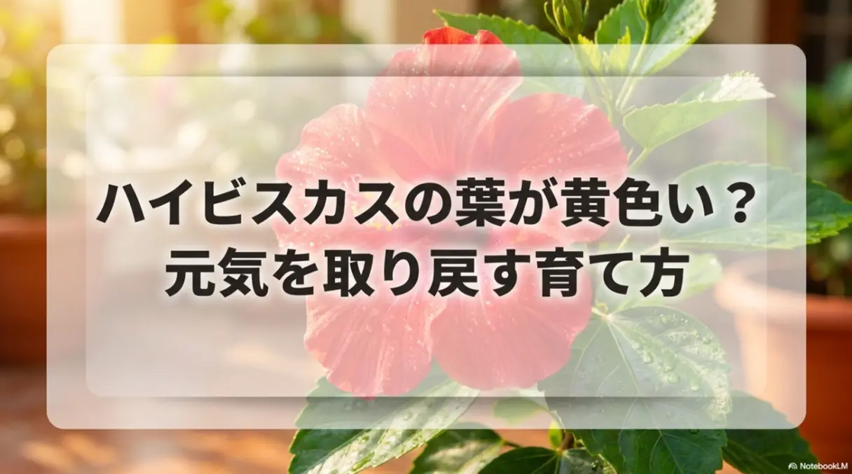 ハイビスカスの葉が黄色い？元気を取り戻す育て方