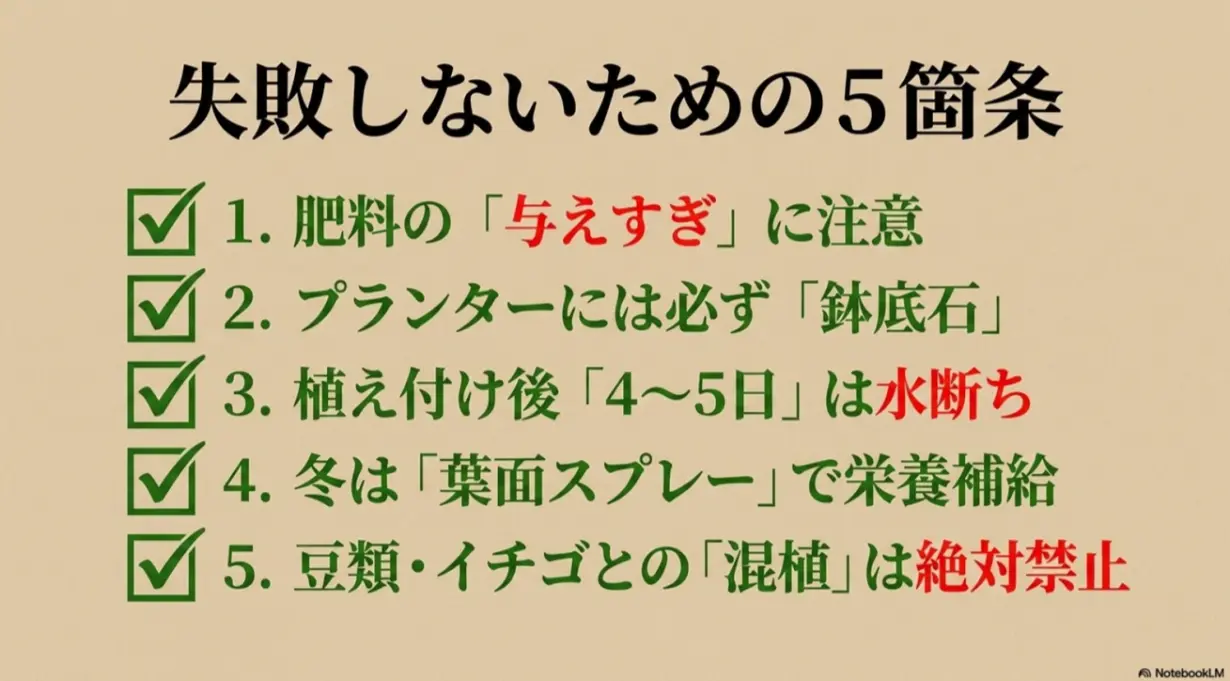 九条ネギ栽培で失敗しないための5箇条まとめ