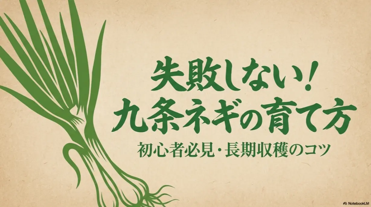 初心者向け九条ネギの育て方と長期収穫のコツ