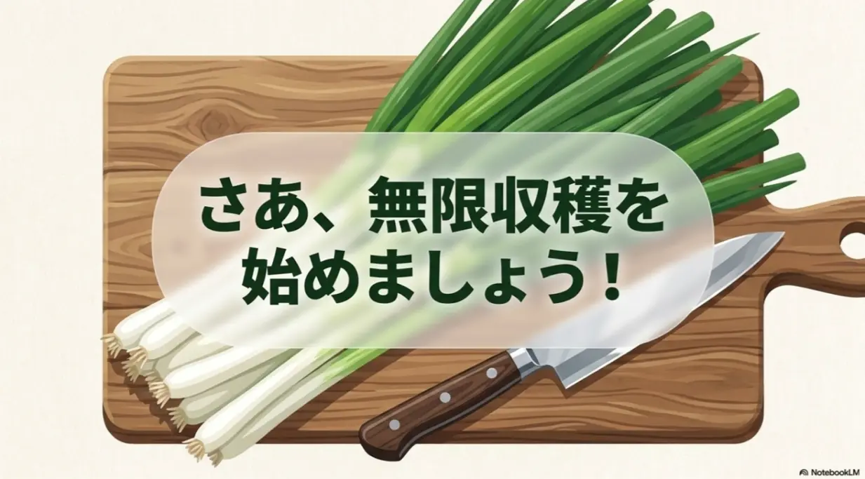 さあ、無限収穫を始めましょう！というエンディングメッセージ