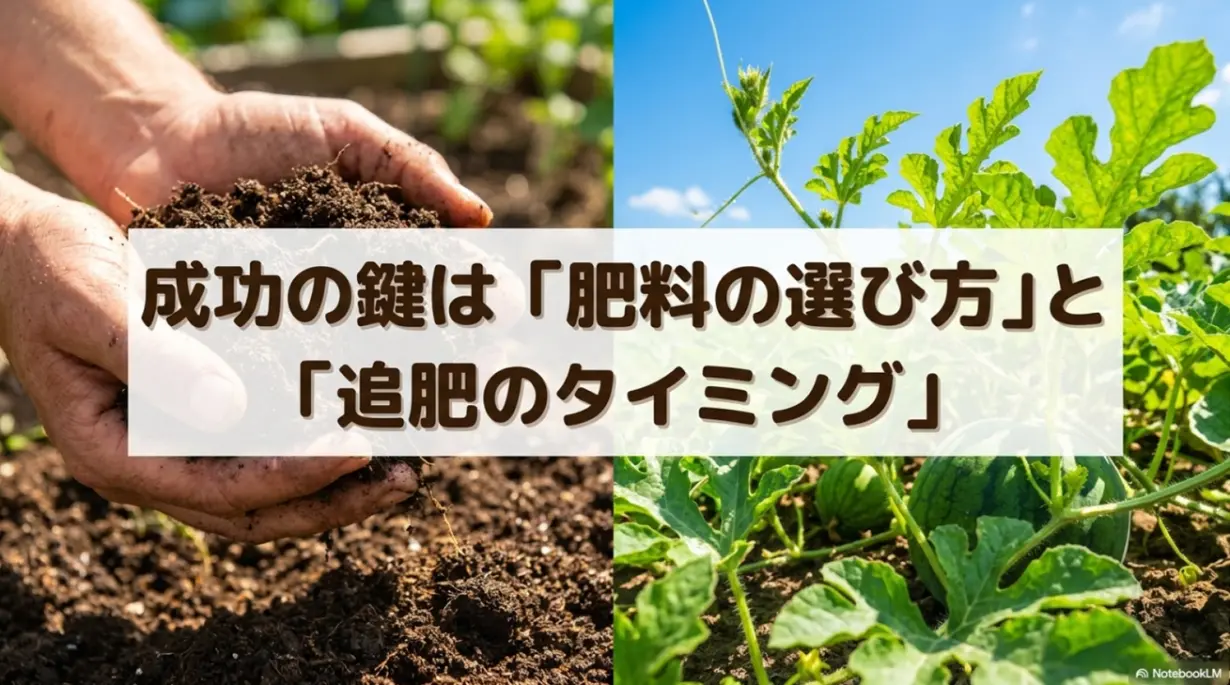 スイカ栽培成功の鍵は肥料の選び方と追肥のタイミング