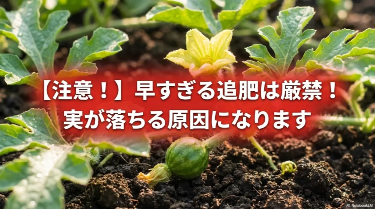 着果前の早すぎる追肥は実が落ちる原因になるため厳禁